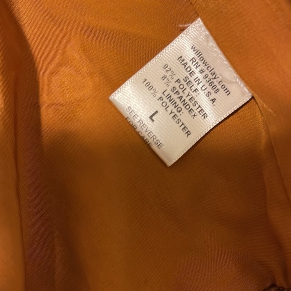 Nordstrom Ochre Velvet Cardigan with Belt & Pockets size L - Picture 11 of 11